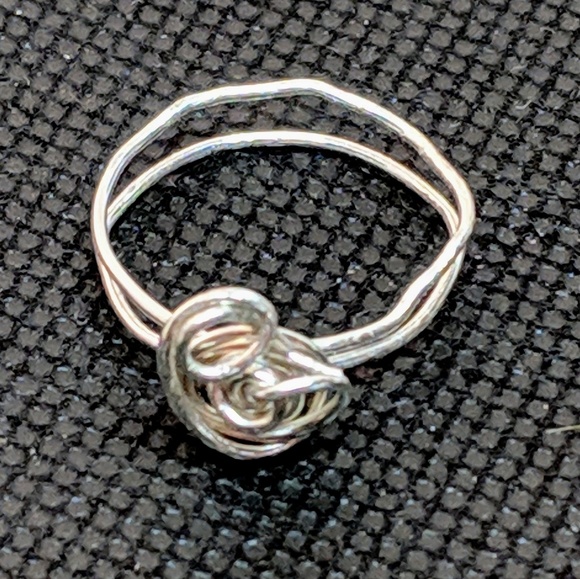 Handcrafted Sterling Silver Knot Ring Size 6.5 - Picture 7 of 8